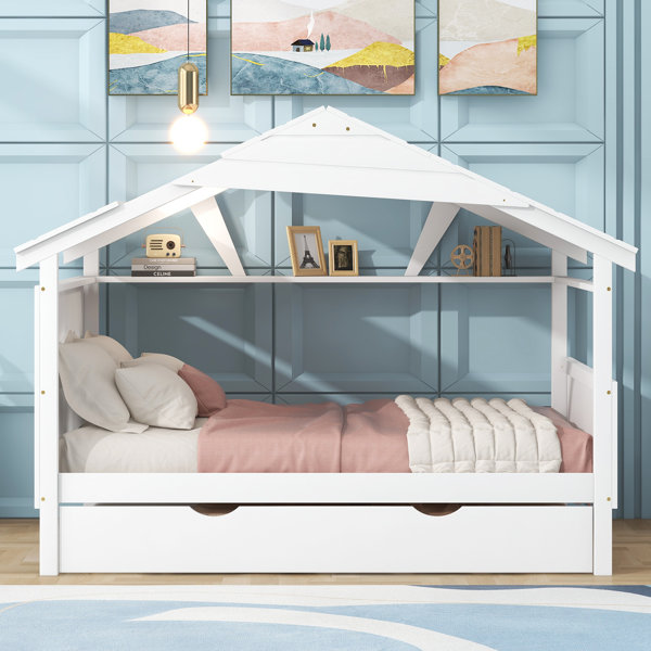 Harper Orchard Apollinaire Canopy Storage Bed | Wayfair