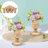 6.3" Tall Wedding Flower Vase Metal Gold Floral Stand for Table