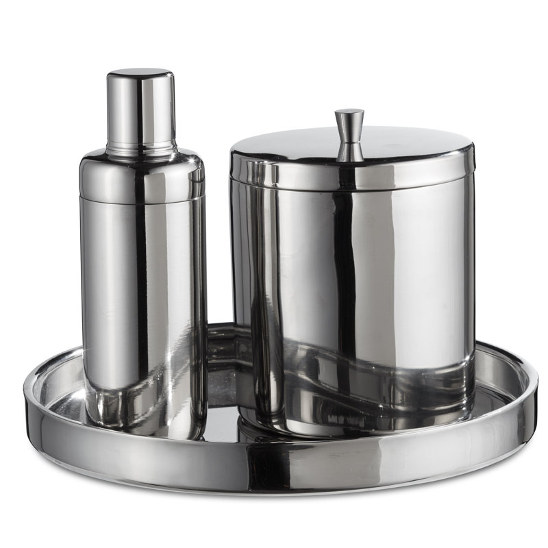 Ensemble d'outils de bar en acier inoxydable, Argent