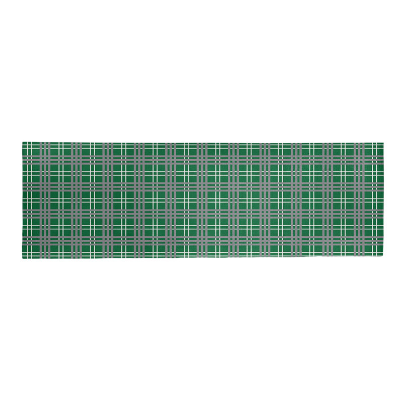 Tapis écossais vert, Tapis de couloir 2 pi 6 po x 8 pi