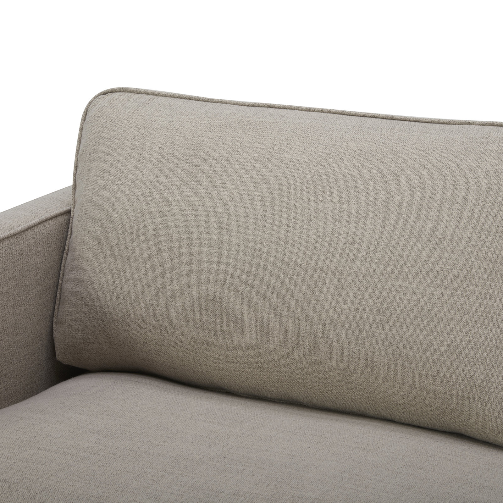 Bobbi Upholstered Chaise L-Sectional, Effie Flax Performance Weave, Right Hand Facing