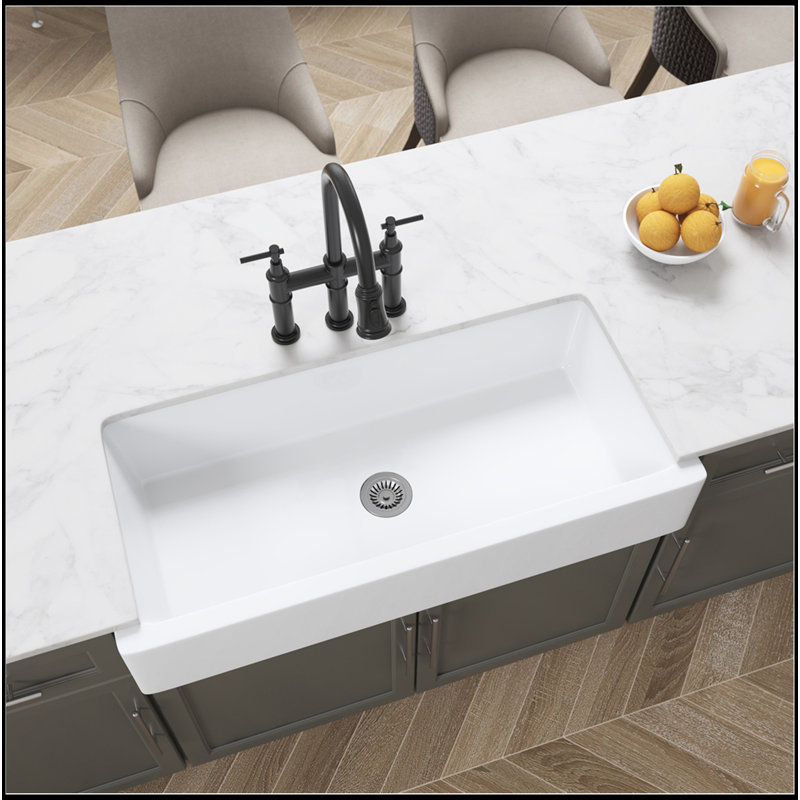 Farmhouse Sink Deep Apron Sink Undermount Farmhouse Kitchen Sink Single Farm Sink