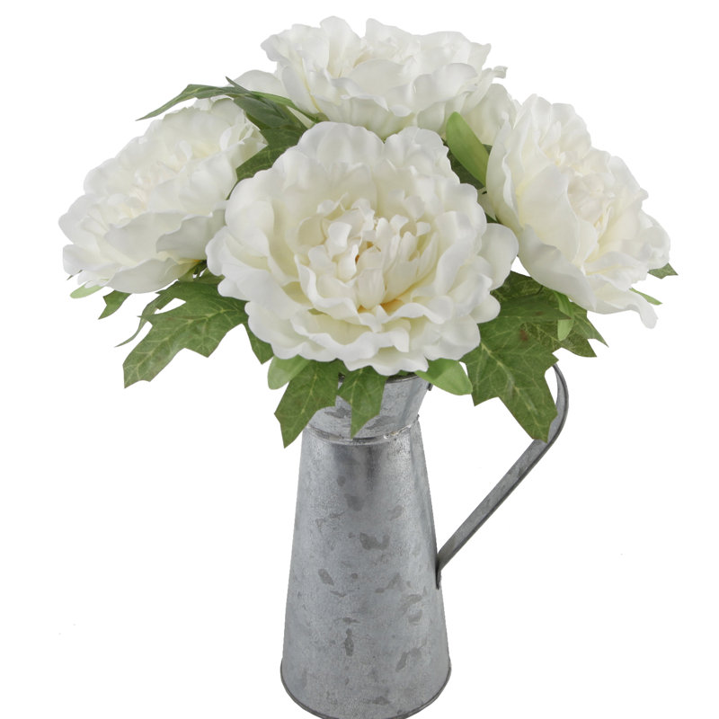 Centre de table dans un vase Omeara, Blanc