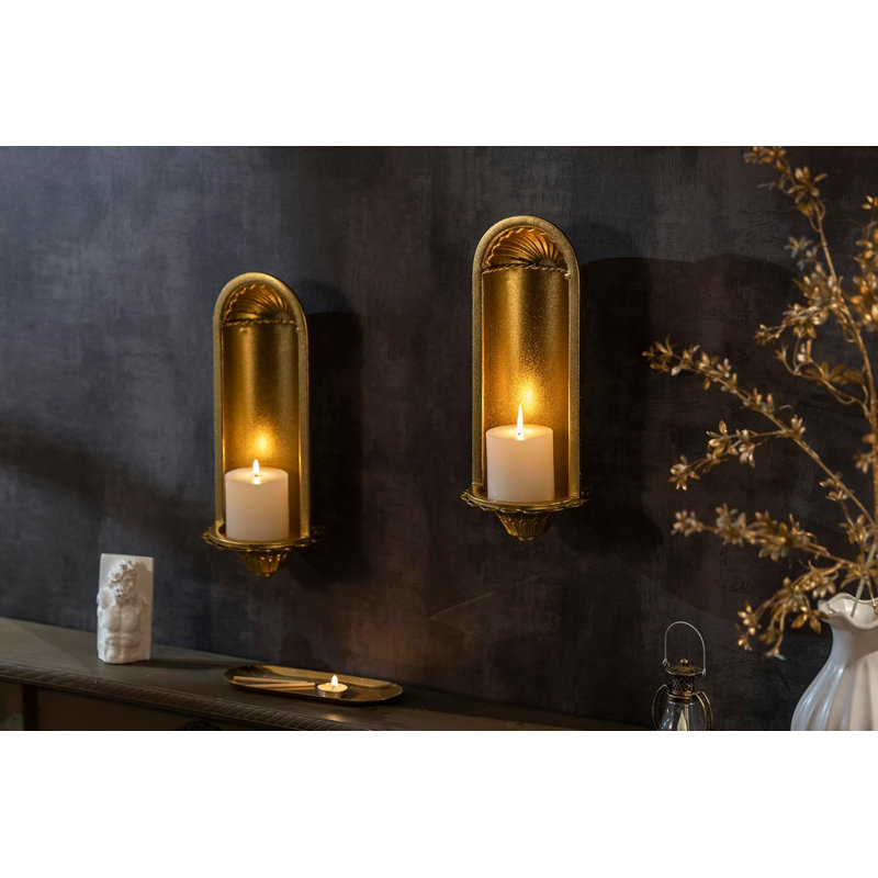Golden Wall Candle Wall Light