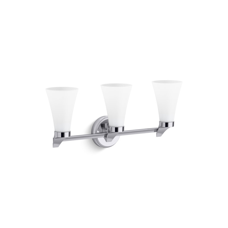 Simplice 22-5/8 In. Three-Light Sconce, Polished Chrome