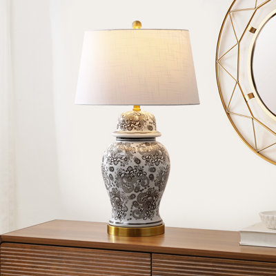 Deziree 29.5" Blue/White Table Lamp