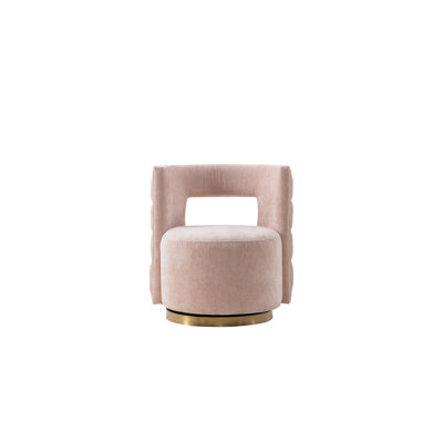 Khyia Upholstered Swivel Barrel Chair