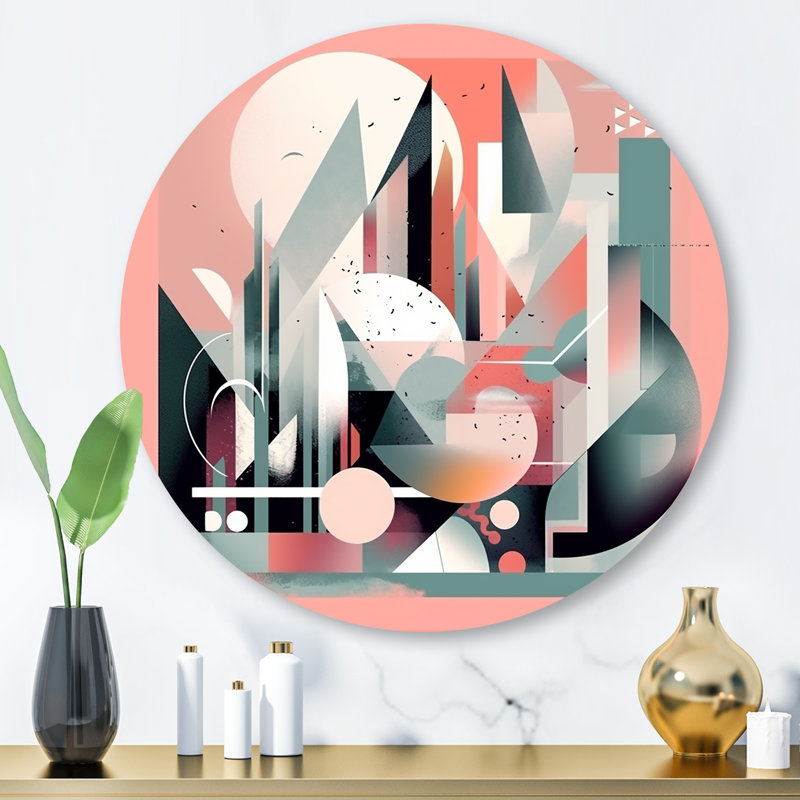 Décoration murale embrassant le cubisme III, H 29 po x l 29 po x P 1 po