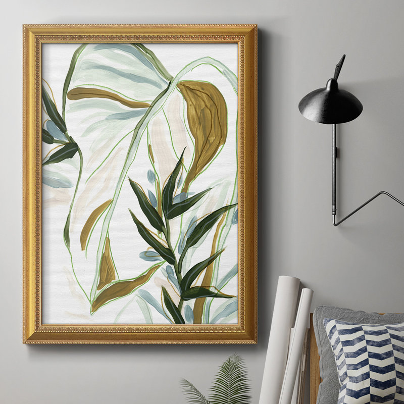 Toile encadrée de qualité supérieure Tropical Impromptu II - prête à être accrochée, H 20 po x l 16 po x P 2,5 po