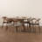 Hohl Mid-Century Modern Faux Leather Upholstered And Finished Wood 7-Piece Dining Set-1222712212