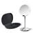 Simplehuman 5" Round Rechargeable Mini Travel Sensor Makeup Mirror, 10x Magnification