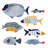 Patterned Fish I by Victoria Barnes - Wrapped Canvas Painting-1560254961