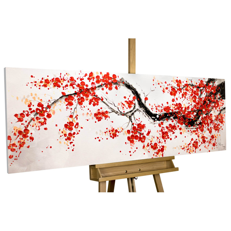Cherry Tree Avenue Hand Painted Acrylic Painting