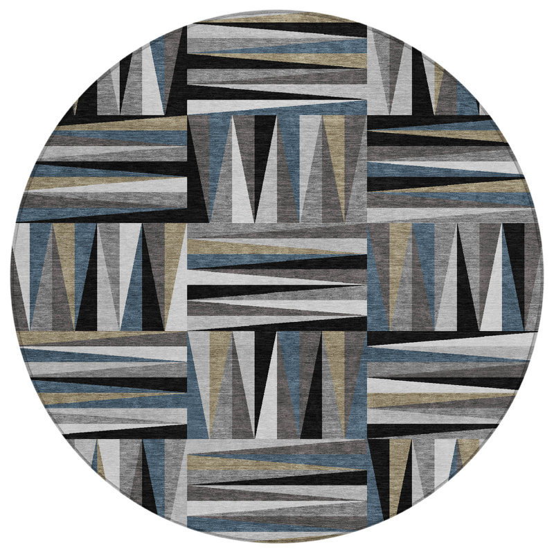 Chayden Indoor/Outdoor Chantille ACN1012 Area Rug, Round 8'