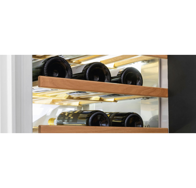 24" Built-in Wine Cellar Column Stainless Steel, Left Handed