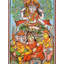 Shiva Parivar | Paata, peinture de l'Orissa | Aquarelle sur Patti