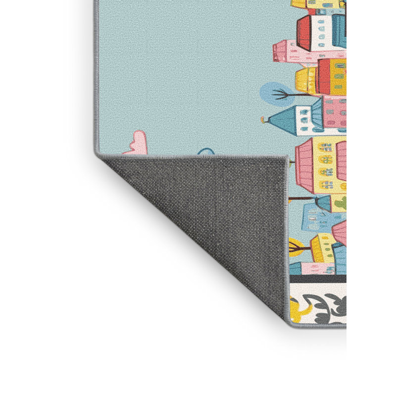 Harriet Bee City Scape Rug, Rectangle 2' x 3'