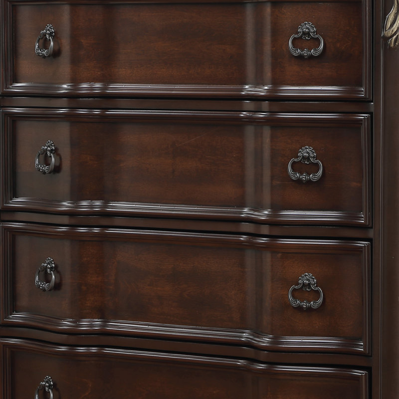 Commode Faxon en noyer foncé, Brown