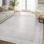 Tapis gris lavable à la machine antidérapant à imprimé numérique gris
