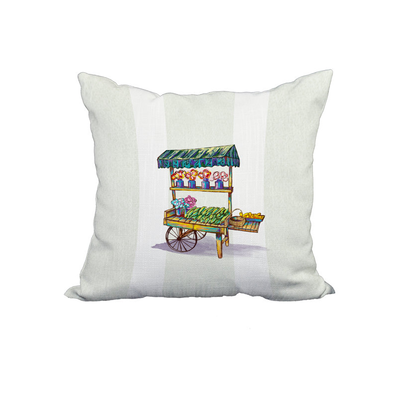 Housse et insert de coussin carré Veggie, 18 po x 18 po, Vert