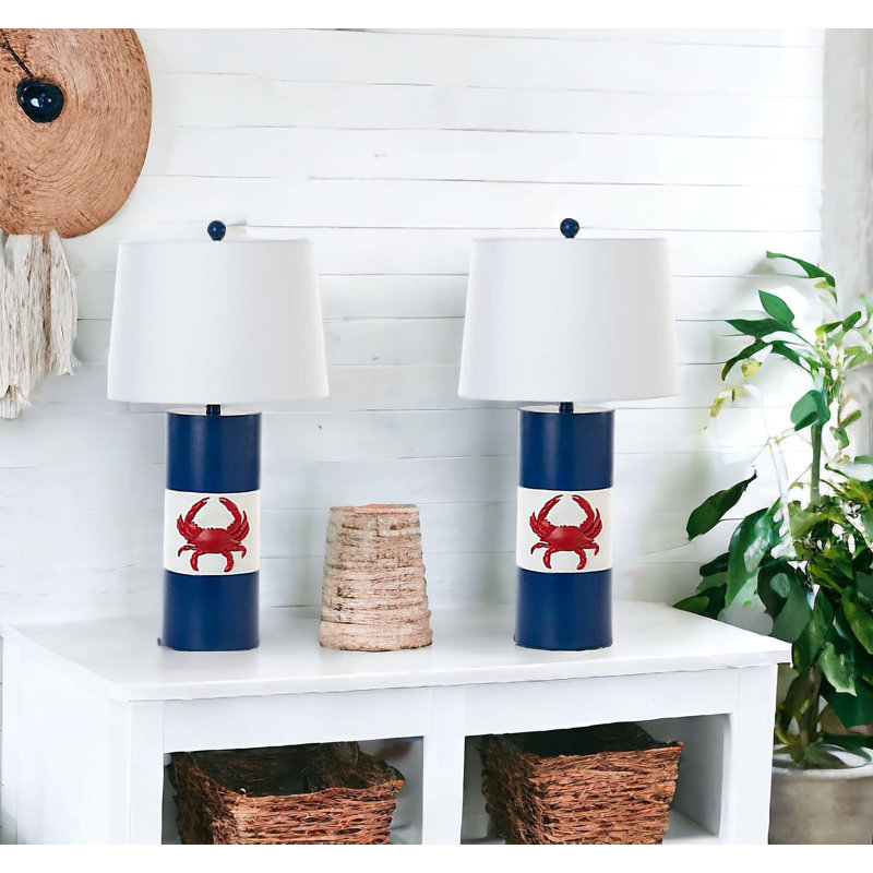 Lampes de table côtières 31 "avec abat-jour empire Bandoo