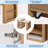 59.5" Kitchen Island With Extendable Dining Table - Double-sided Storage, 2 Drawers, Power Outlet & Side Open Shelves, Natural - Kitchen Dining Room Furniture-963107536