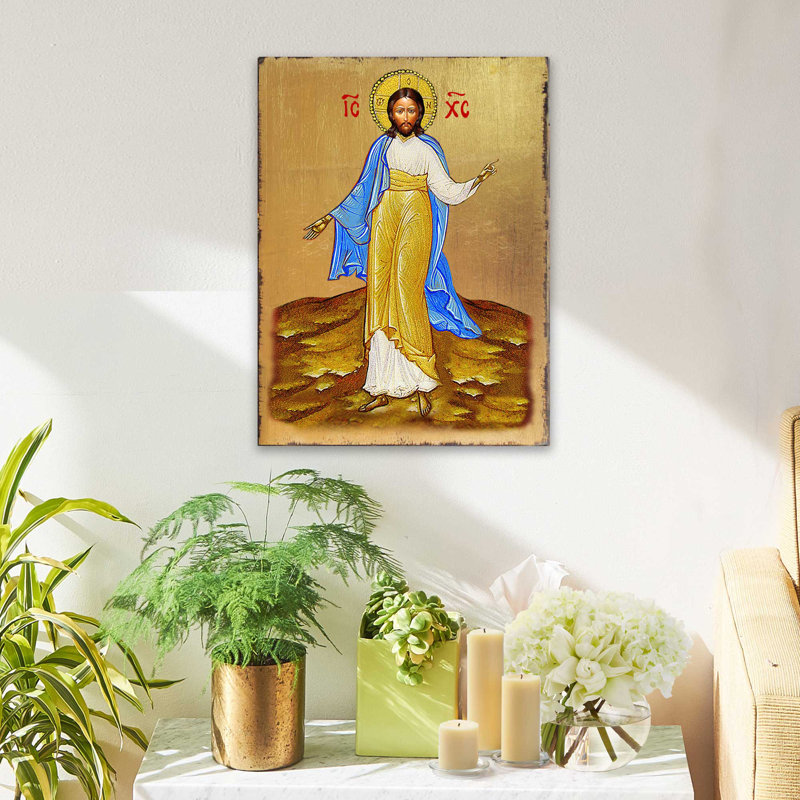 Peinture inspirante de Jésus, H 8 po x l 6 po