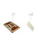 Ensemble de table de salle à manger 7 pièces composé d'une table rectangulaire en bois avec feuille papillon et 6 chaises de cuisine en similicuir, noir et cerise-1970926724