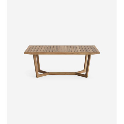 Casares Rectangular Wood Outdoor Dining Table , in. W 42'' in. D