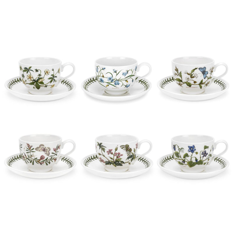 Portmeirion, Botanic Garden - Teacups & Saucers, 200ml