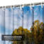 Autumn Road Landscape Trees Blue Sky Shower Curtain with 12 Hooks-1533486193