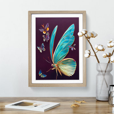 Collection Of Butterflies Framed Print