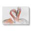 Two Loving Flamingos In Abstract - Wrapped Canvas-55300071