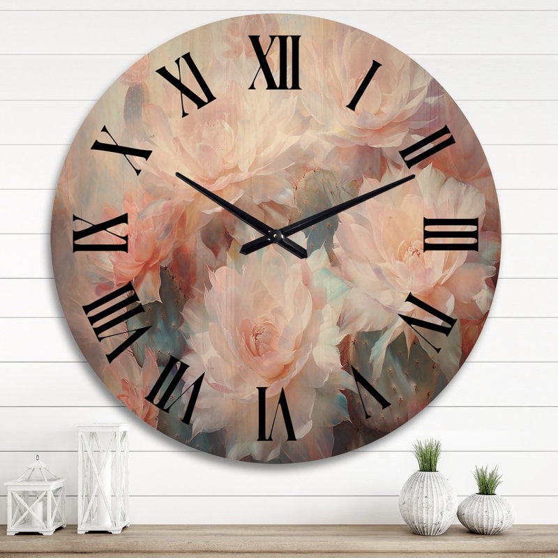 Horloge murale en bois massif Vasudha, Très grand