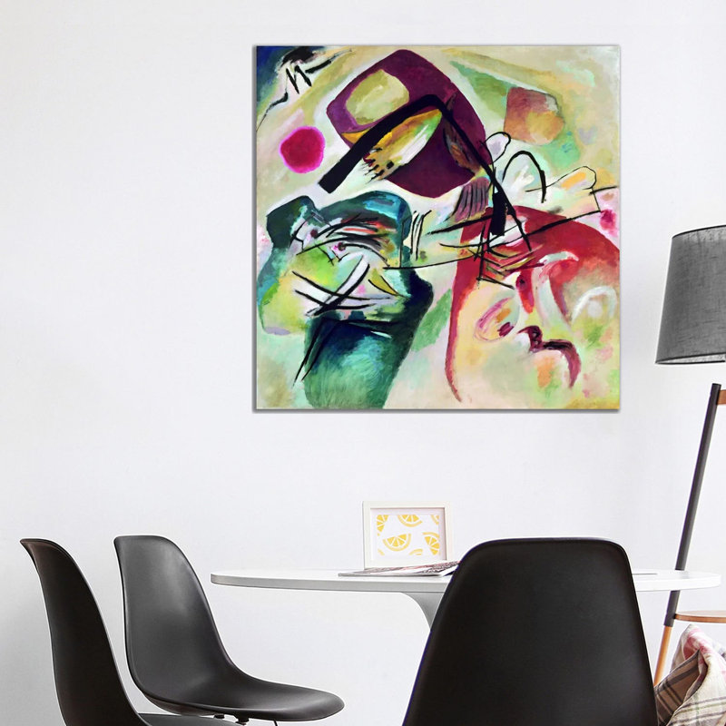 With Black Arch by Wassily Kandinsky - Wrapped Canvas Painting, 93.98 cm H x 93.98 cm W x 1.91 cm D