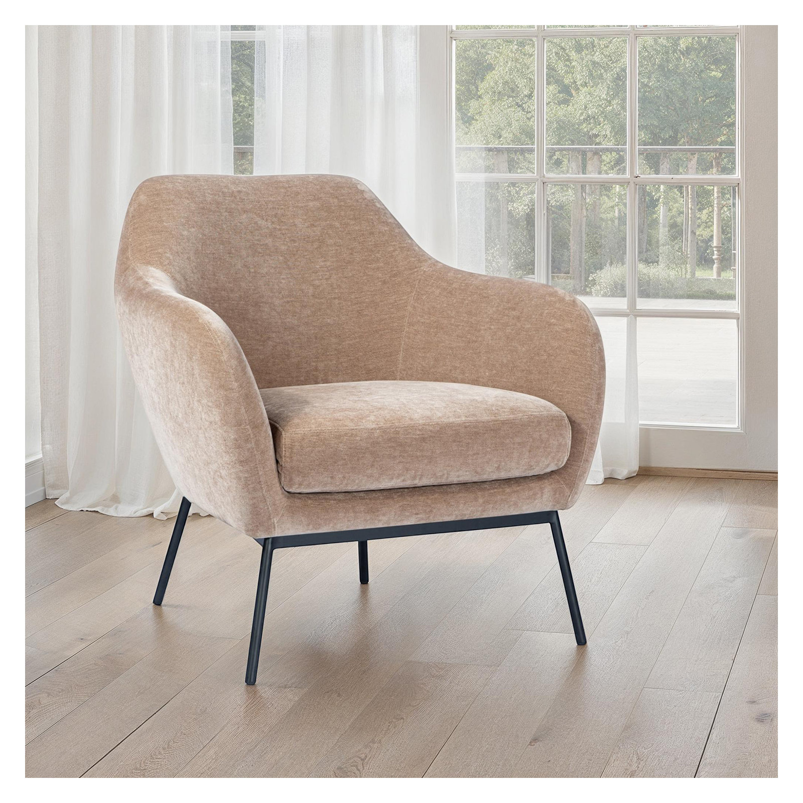 Martina Accent Chair, Chocolate