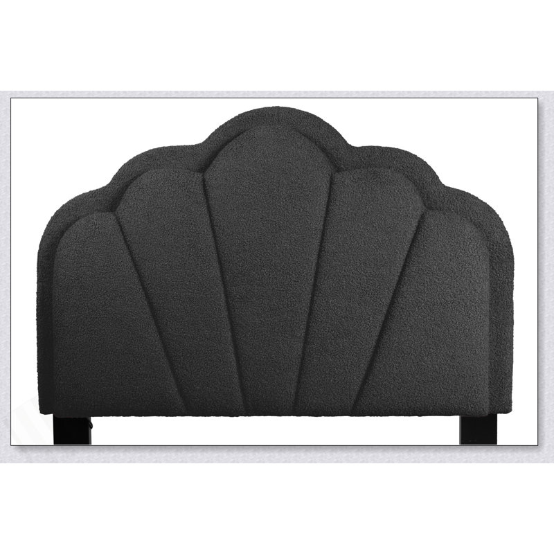 Mobilier de chambre à coucher 1Pc, Lit simple, Gris anthracite