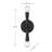 Waltner 2-Light Wall Sconce in Black-641766699