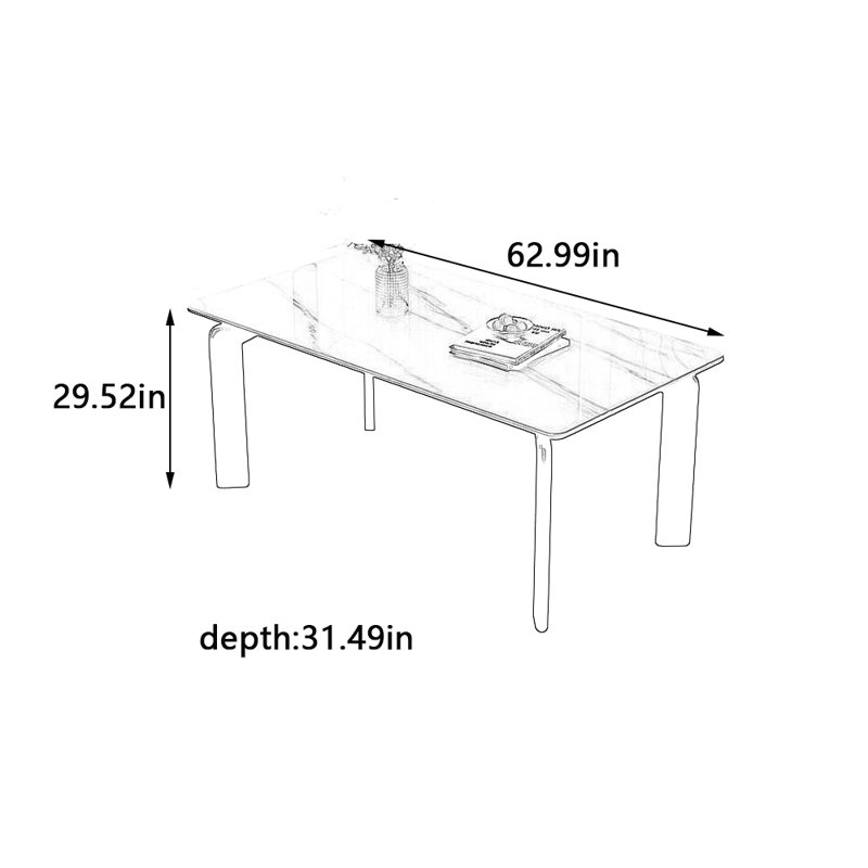 Hayaan, 29.52"H x 62.99"L x 31.49"W