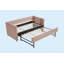 Pink Velvet Daybed, Sturdy Wooden Bed Frame-228799005