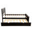 Lit plateforme simple avec lit gigogne simple