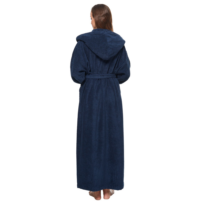 Peignoir à chevilles 100% coton Hovis, Petit, Bleu marine