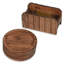 CONSDAN Cup Coasters, for Drinks, USA Grown Hardwood, Wooden Cup-18450462