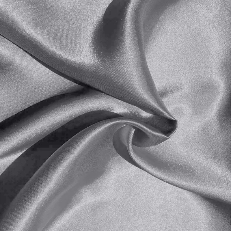 Satin Standard Sham, Silver