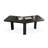 Black Curved Solid Wood desk-1274940233