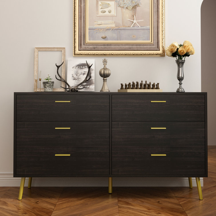 Safira 6 Drawer 54.1" Double Dresser