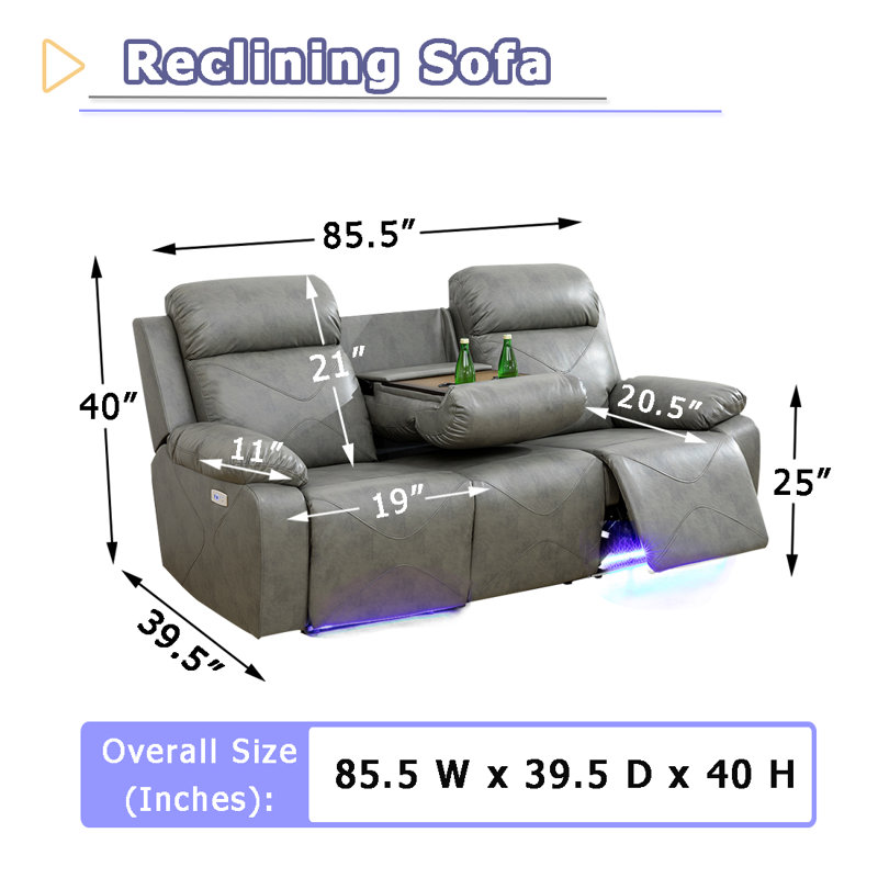 Jenilyn Faux Leather Recliner