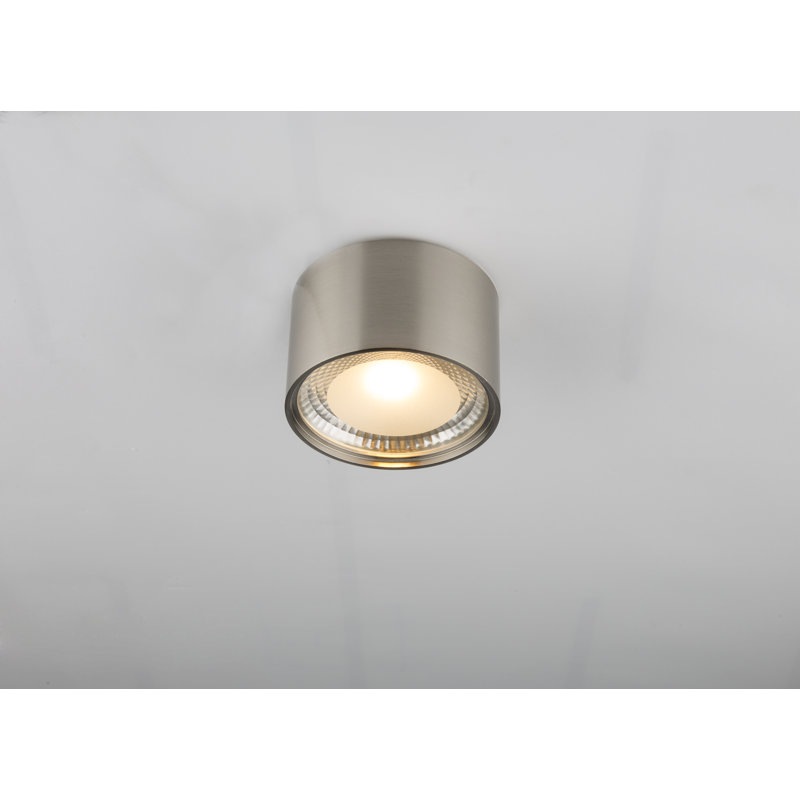 Geier Glass LED Flush Mount, Grey