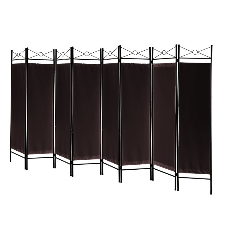 Cloison pliante Rhiann, 8, Brun