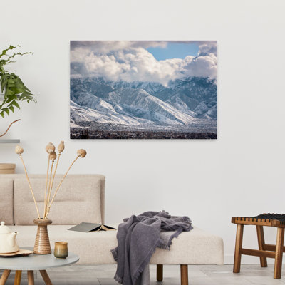 Contemporary Art Peaceful Serene Abstract City Forest Wall Art by Del Mundo Portraits - Wrapped Canvas Print